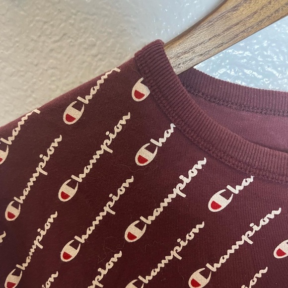 Maroon Champion Mens Retro T-shirt size Medium - Picture 14 of 14